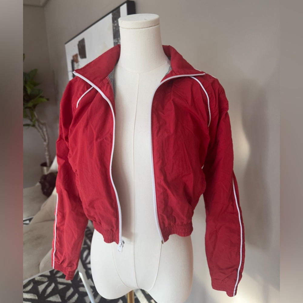 Abercrombie & Fitch Red racer jacket